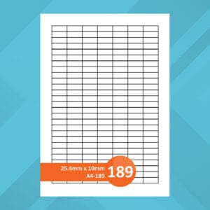 A4-189 Sheet Labels | Printer Labels | PEFC Certified | Crown Labels